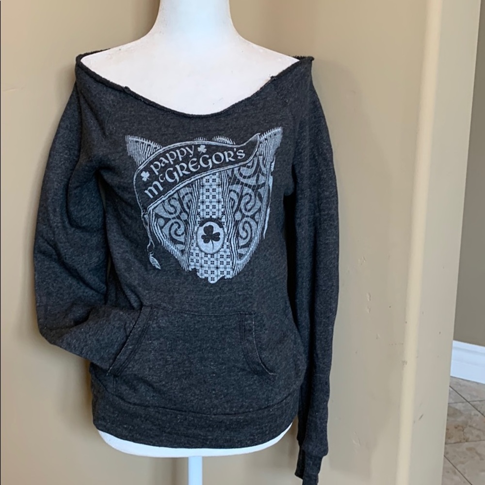 Pappy McGregors Scottsdale off shoulder sweatshirt